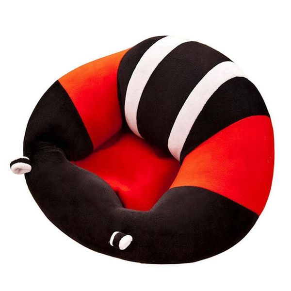 Baby Sofa Plush Soft Support Seat - Black