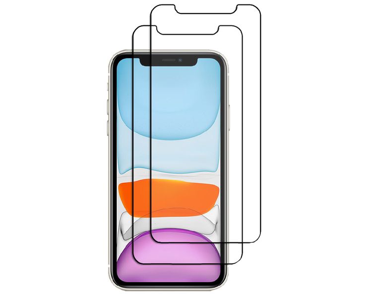 Protective Tempered Glass Compatible with iPhone 11 - Pack of 2