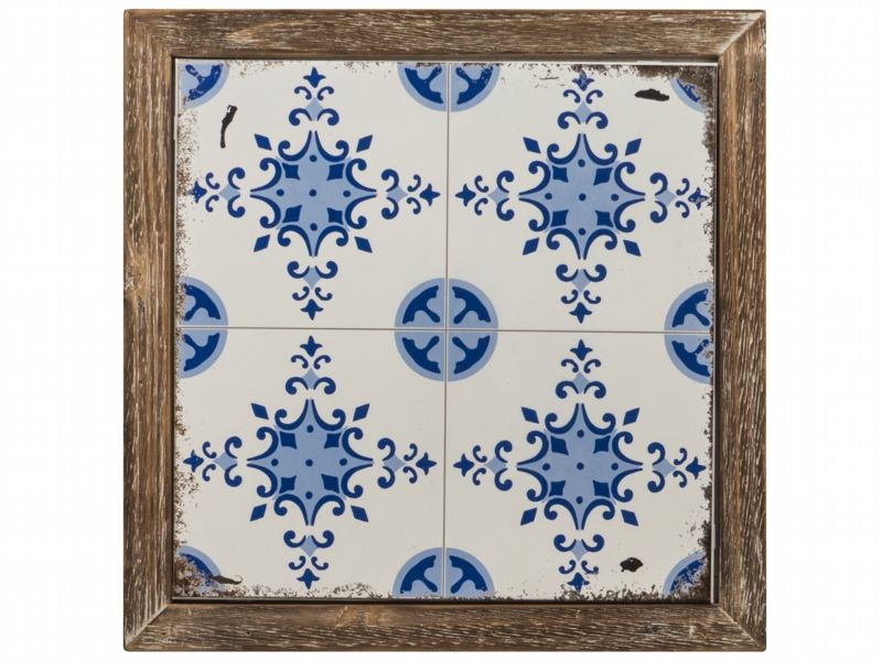 Wall Art Blue &amp;wH 30X2.5X30