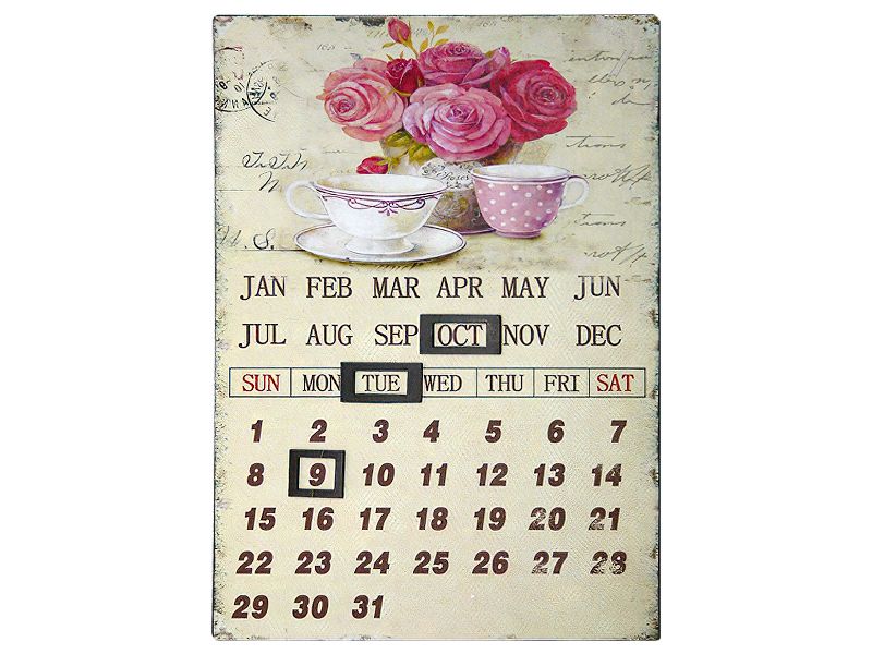 Rose Teacup Calendar 25x40 cm | Shop Today. Get it Tomorrow! | takealot.com