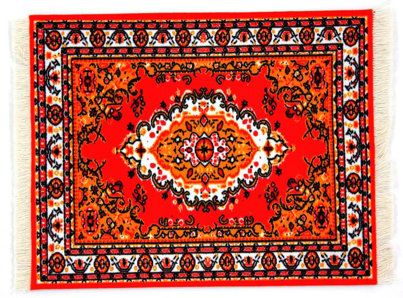 Turkish Moroccan Carpet Oriental Woven Rug Mousepad Mouserug Red