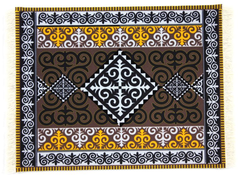 Turkish Moroccan Carpet Oriental Woven Rug Mousepad Mouserug Yelow