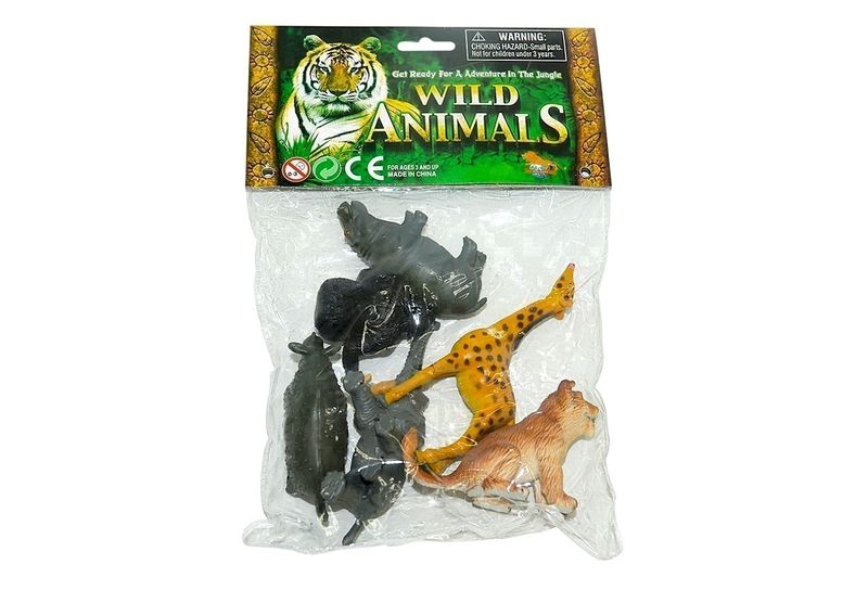 Wild Animals 6 Pce In Bag
