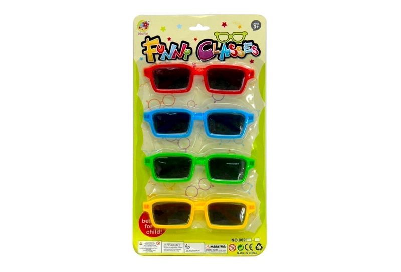 Party Favors Square Sunglasses 4 Pce