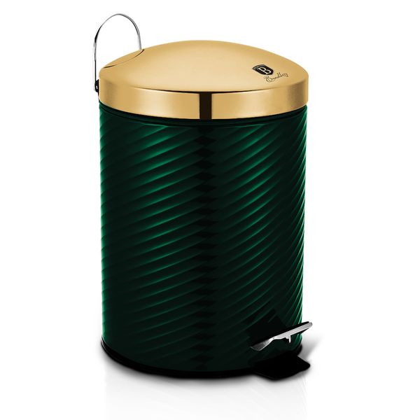 Berlinger Haus 12 Litre Stainless Steel Premium Pedal Bin - Emerald Edition