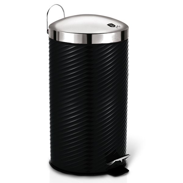 Berlinger Haus 7 Litre Stainless Steel Premium Pedal Bin - Black