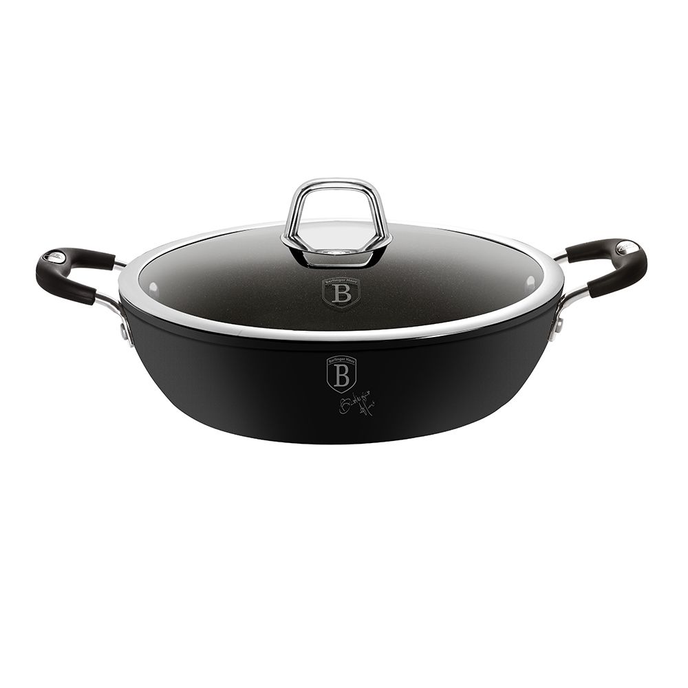 Berlinger Haus 28cm Oven Safe Shallow Pot Black Professional Line