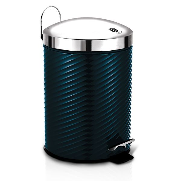 Berlinger Haus 12 Litre Stainless Steel Premium Pedal Bin - Aquamarine