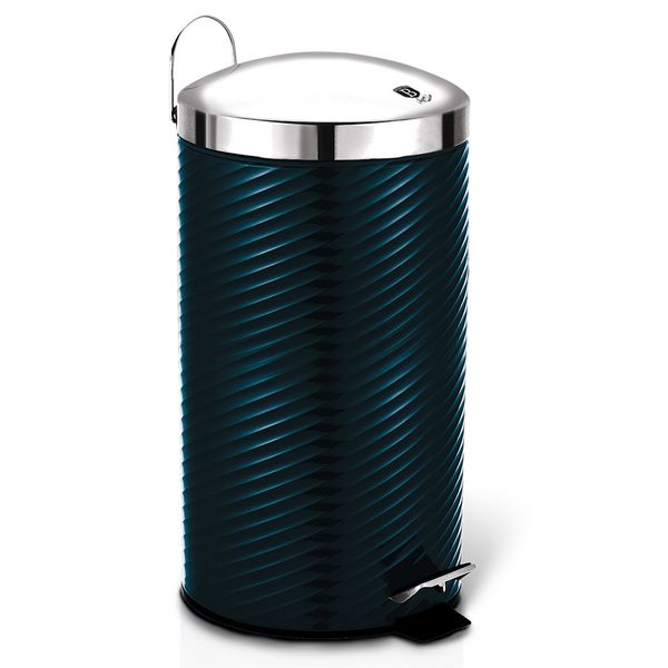 Berlinger Haus 20 Litre Stainless Steel Premium Pedal Bin - Aquamarine