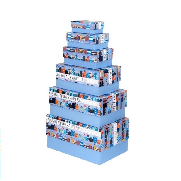 Glick Superior Gift Box Set Of 6 Presents Homme Rectangular
