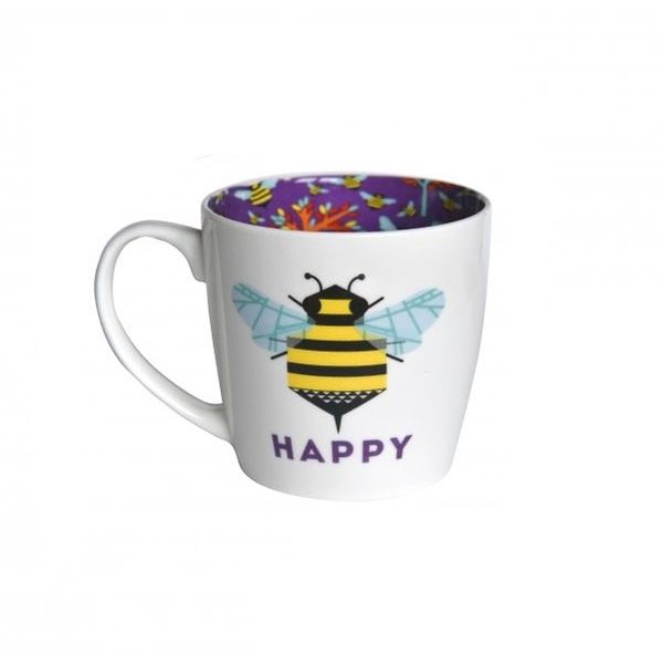 Inside Out Mugs Bee happy