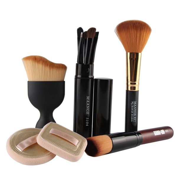 10 Piece Makeup Brush Sponge Puff Set