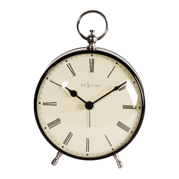 NeXtime 17.5cm Charles Metal Round Alarm Clock - Designed by Renske Zwaan
