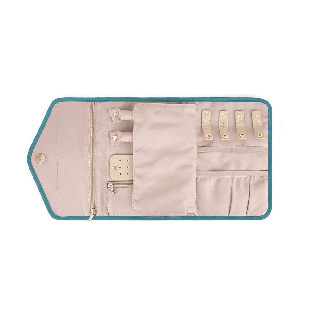 Foldable Travel Jewelry Organizer Rings Necklaces Jewelry Case Lake