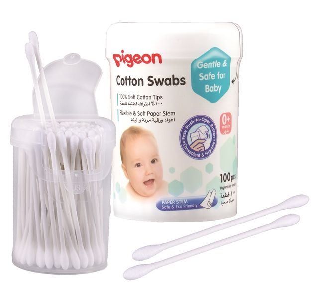 Pigeon Cotton Swabs 100's - Soft, Gentle, and Safe for Baby Care