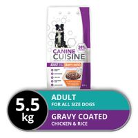 Canine Cuisine - Dry Dog Food - Gravy Coated - 5.5kg | Buy Online in