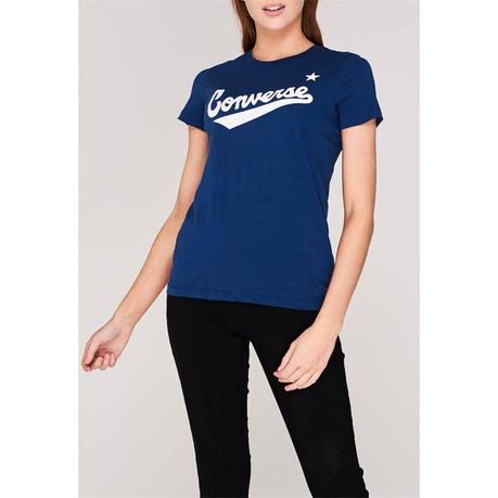 navy converse t shirt