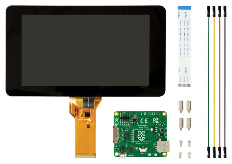 Raspberry Pi 7" Touch Screen Display, 10 Finger Capacitive Touch