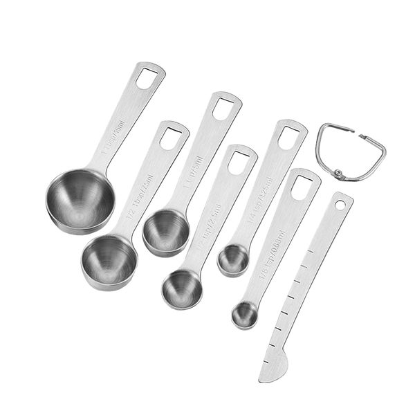 Stainless Steel Measuring Spoons Set - 7 Pieces