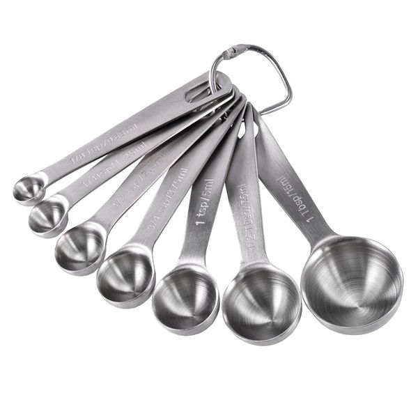 7 Piece Stainless Steel Measuring Spoons Set