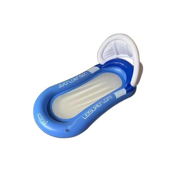 Iconix Pool Float with Head Canopy - Blue