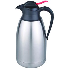 Matt Stainless Steel Vacuum Jug With Black Lid (1.6l) 