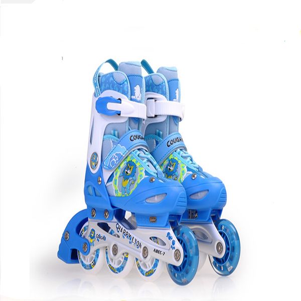 Cougar Happy Lion Inline Skates Set + 4 Piece Protection Kit Large