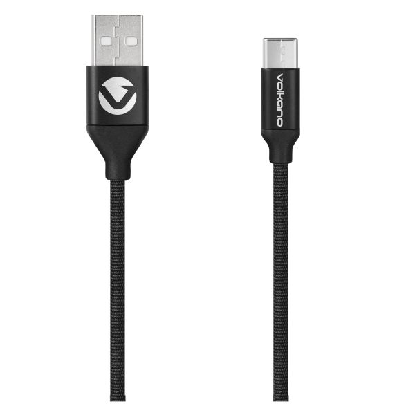 Volkano Type-C Cable - Braids Series - 1.2m - Black