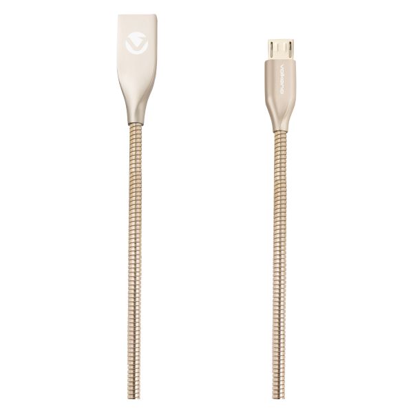 Volkano Iron Series 1.2M Micro USB Cable - Gold