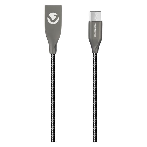 Volkano Iron Series 1.2M Type-C Cable - Black