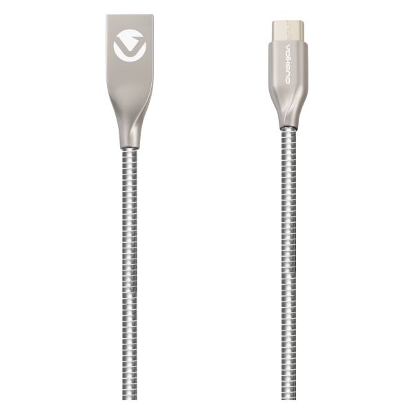 Volkano Iron Series Type-C Cable - Silver