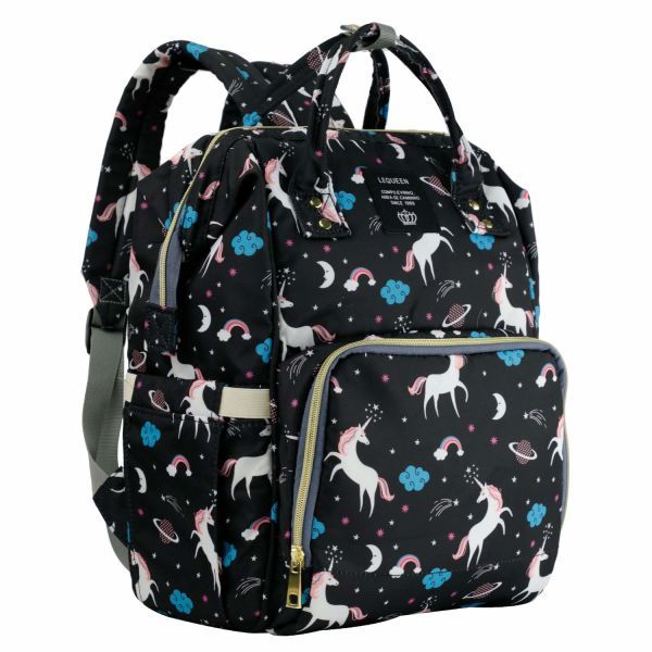 Optic Unicorn diaper bag backpack-pink