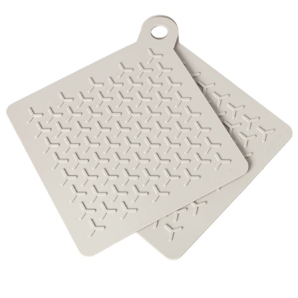 Blomus Potholders in Moonbeam – FLIP – Set of 2