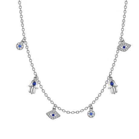 S925 Sterling Silver Necklace with 