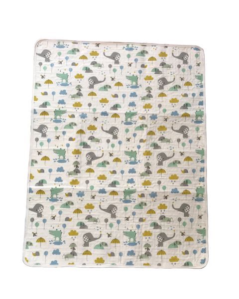 Olive Tree - Waterproof Nappy Changing Pad / Baby Mattress Liner - Elephant