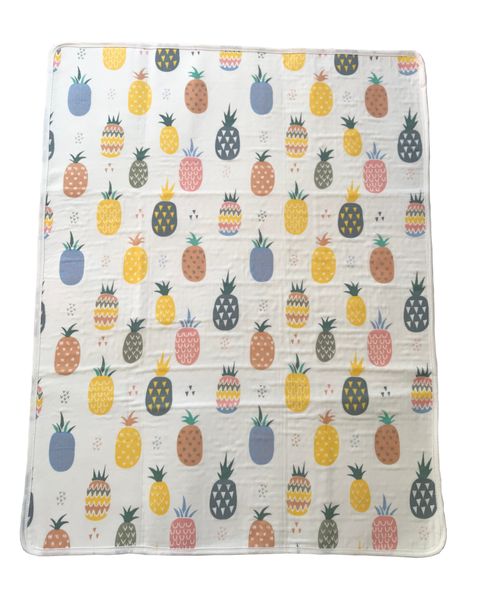 Olive Tree - Waterproof Nappy Changing Pad / Baby Mattress Liner - Pineapple