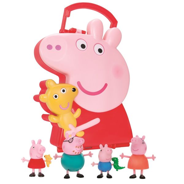 Peppa Pig Carry Case With 4 Figures