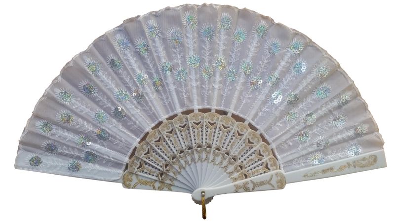 Aankopen - Hand Chinese Fan - White - 3 Pack