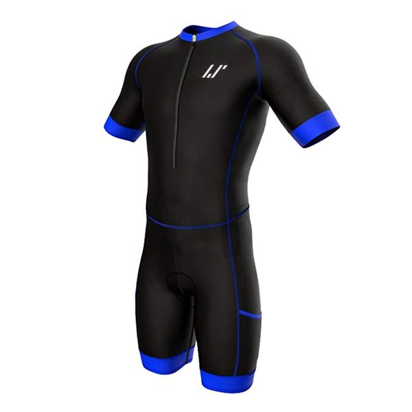 LP Sleeved Triathlon Suit - Black/Blue