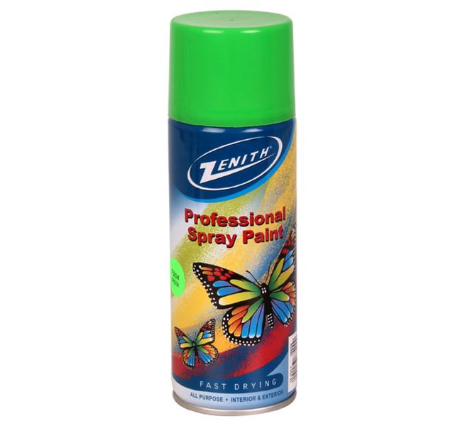 Zenith Fluorescent Colour Spray Paint - Fluorescent Green 300ml