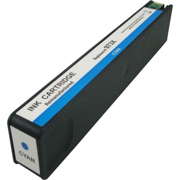 HP 973X High Yield Cyan PageWide Ink Cartridge - Remanufactured