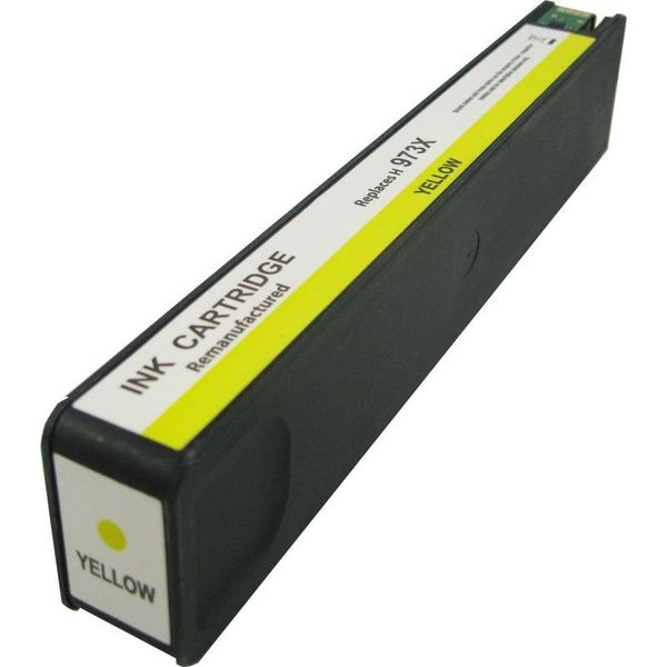 HP 973X High Yield Yellow PageWide Ink Cartridge - Remanufactured