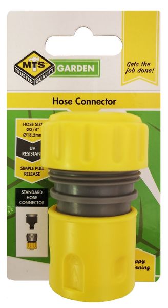 MTS Hose Pipe Connector 3/4" (Pack of 2)