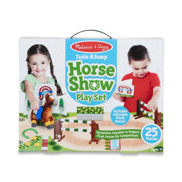Melissa &amp; Doug Train &amp; Jump Horse Show Play Set