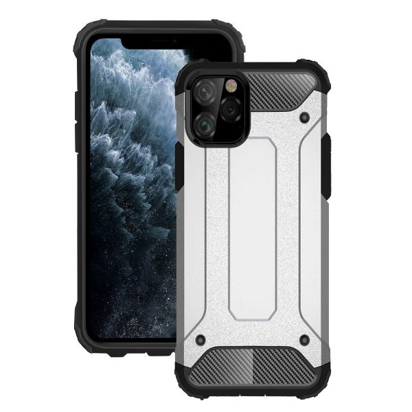Hybrid Shockproof Case for iPhone 11 Pro - Silver