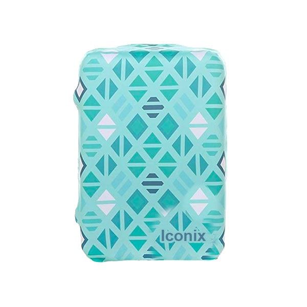 Iconix Printed Luggage Protector | Blue Diamonds - Small