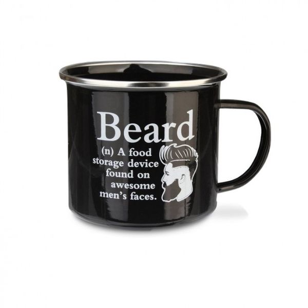 Urban Words - Beard TinEnamel Mug (97mm x 88mm )