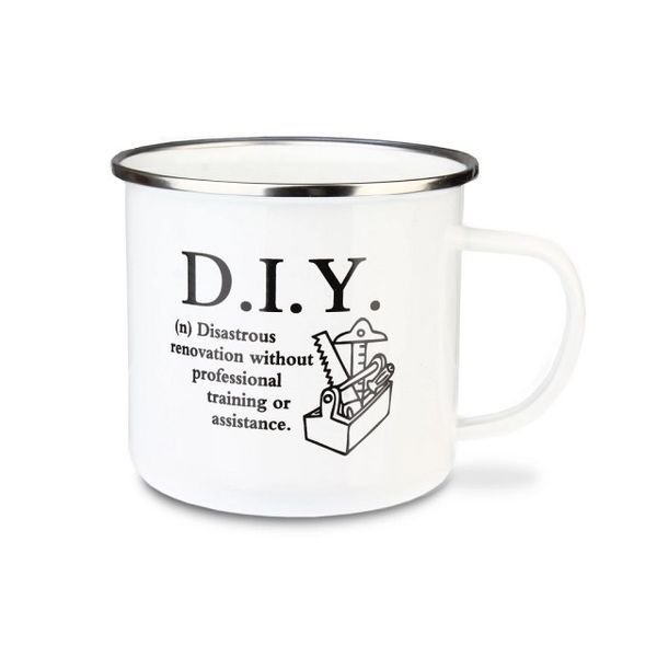 Urban Words - D.I.Y. Tin Enamel Mug (97mm x 88mm )