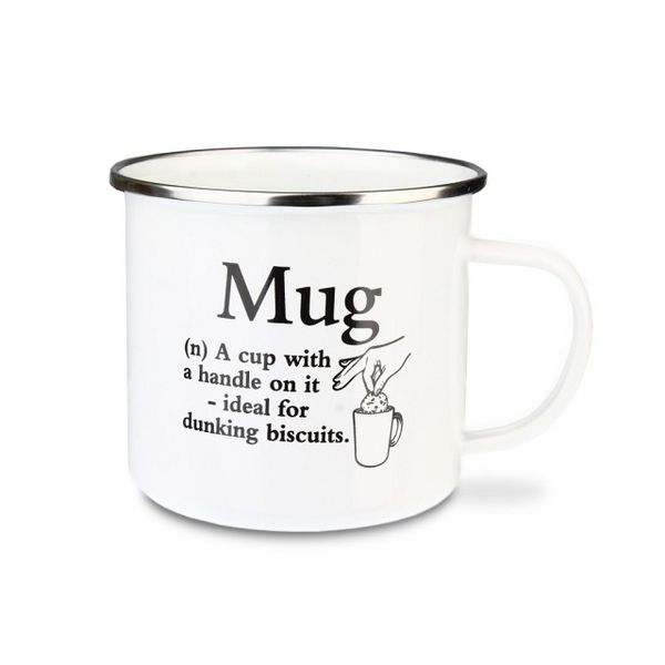 Urban Words - Mug Tin Enamel Mug (97mm x 88mm )