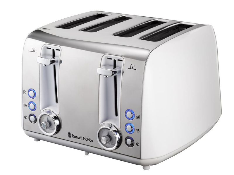 Russell Hobbs Vintage 4-Slice Toaster - Pearl White
